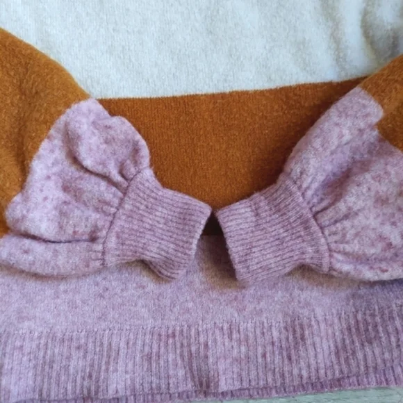 Madewell Striped Oversized Cropped Sweater - Picture 9 of 12